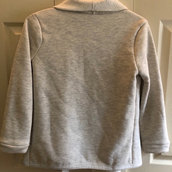 Old Navy Sherpa Lined Gray Cardigan - Picture 5 of 8